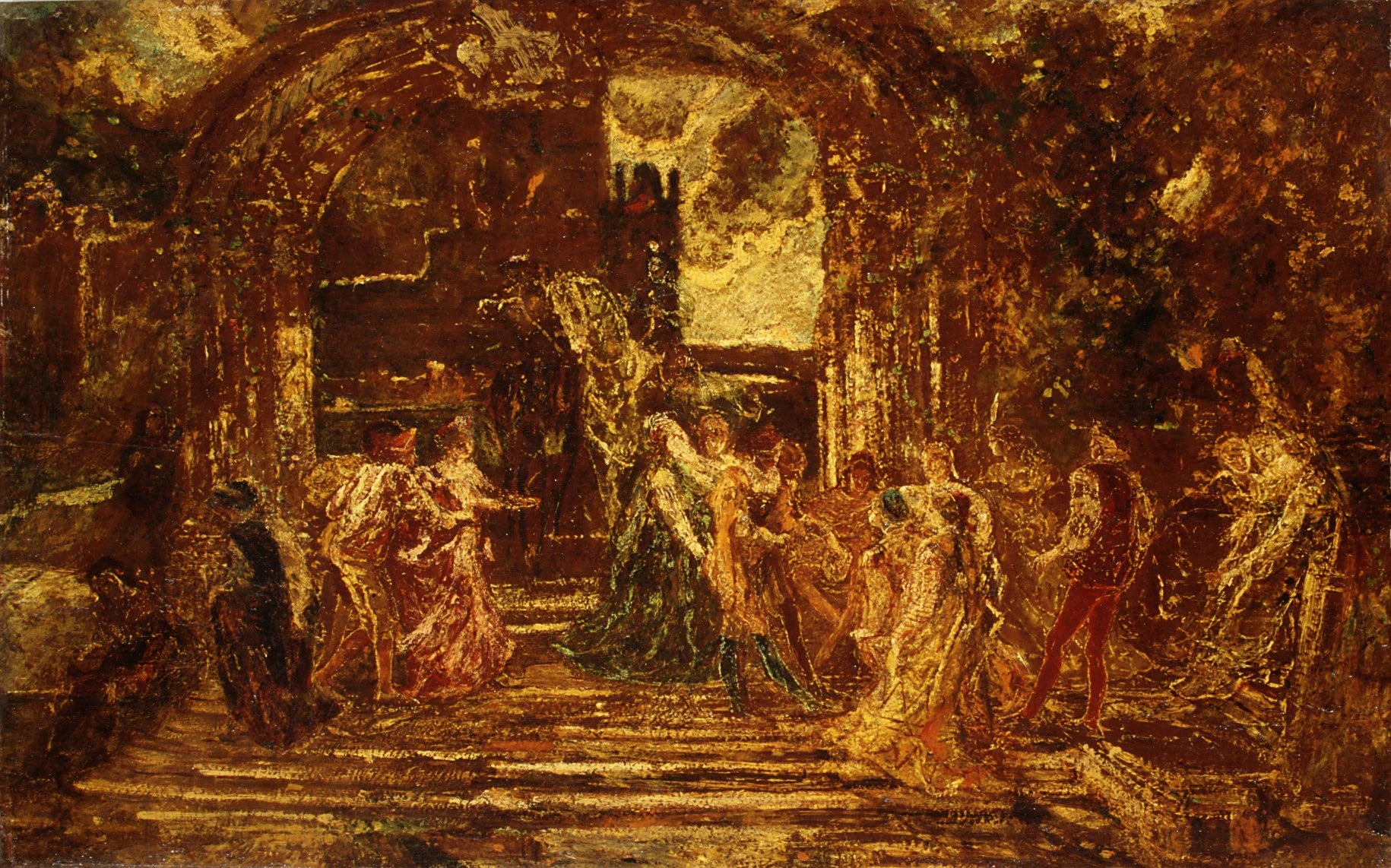 The Court of the Princess - Adolphe Monticelli