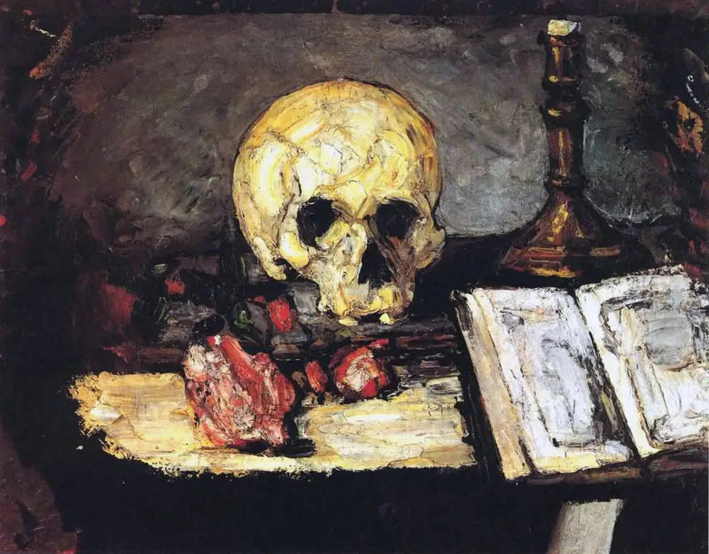 Kafatası ve Avize - Paul Cézanne