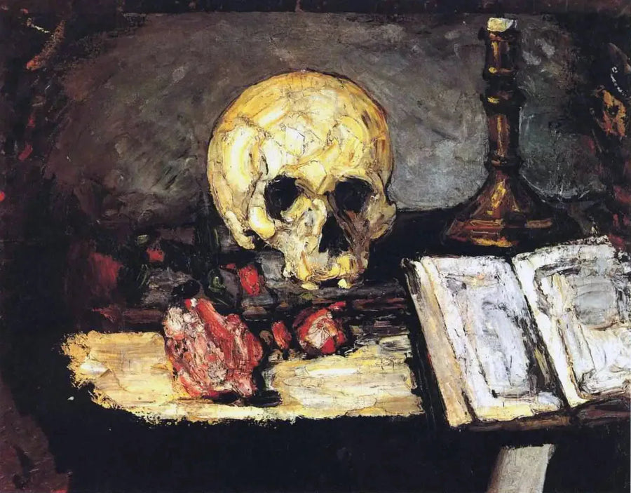 Kafatası ve Avize - Paul Cézanne