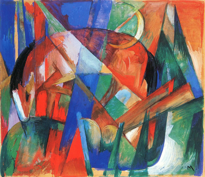 Mitolojik Yaratık II (at) - Franz Marc