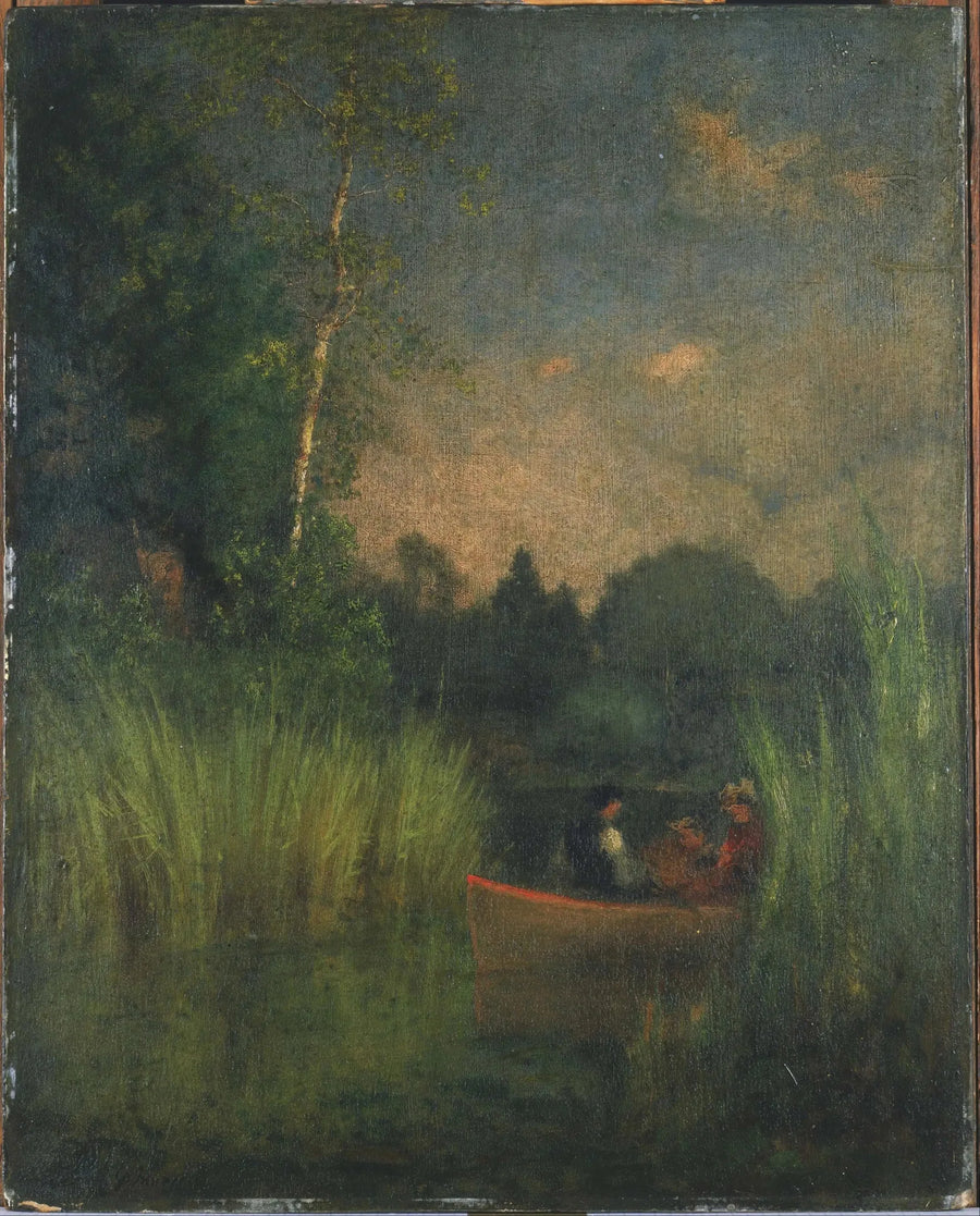 Alacakaranlık Juncuslarında (İskenderiye Körfezi) - George Inness