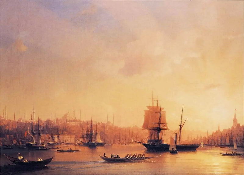 Altın Boynuz Üzerinde Gün Batımı - Ivan Aïvazovski