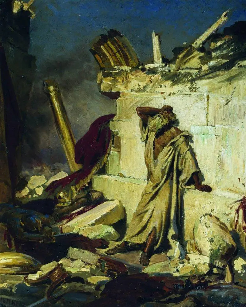 İlya Repin - Kudüs'ün Harabelerinde Peygamber Yeremya'nın Çığlığı