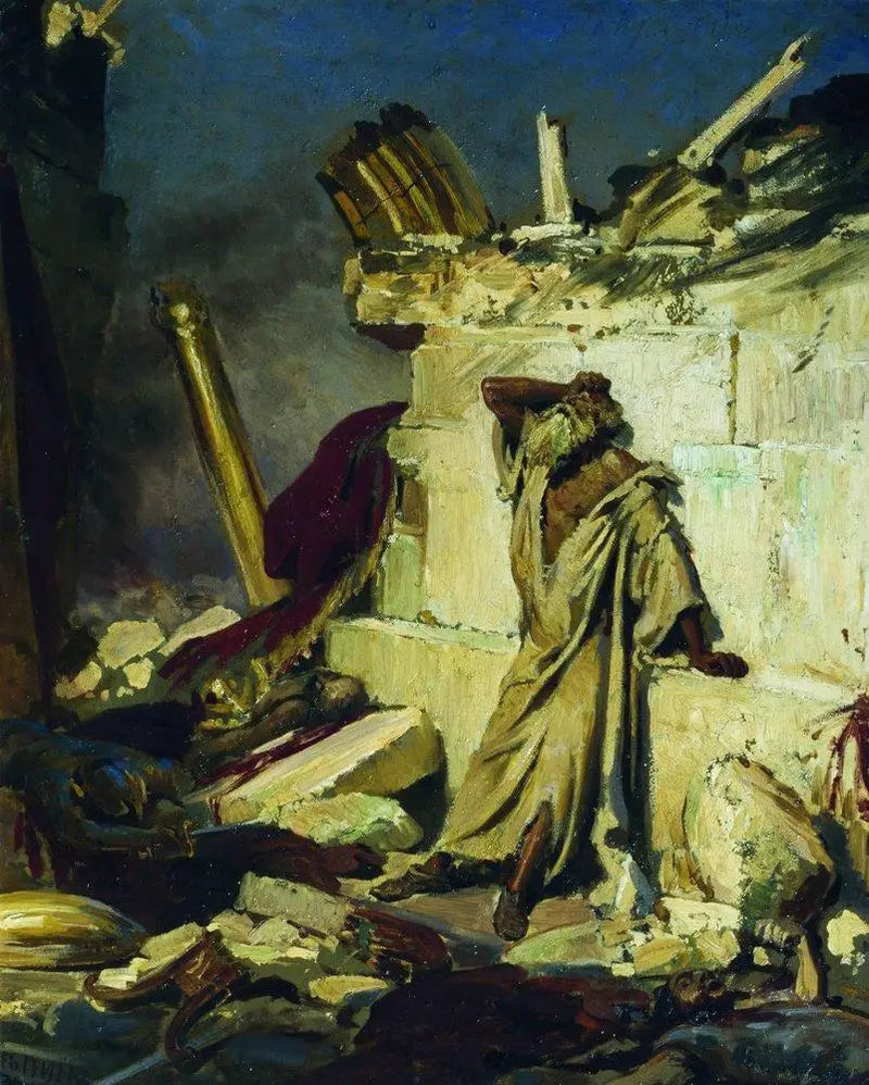 İlya Repin - Kudüs'ün Harabelerinde Peygamber Yeremya'nın Çığlığı