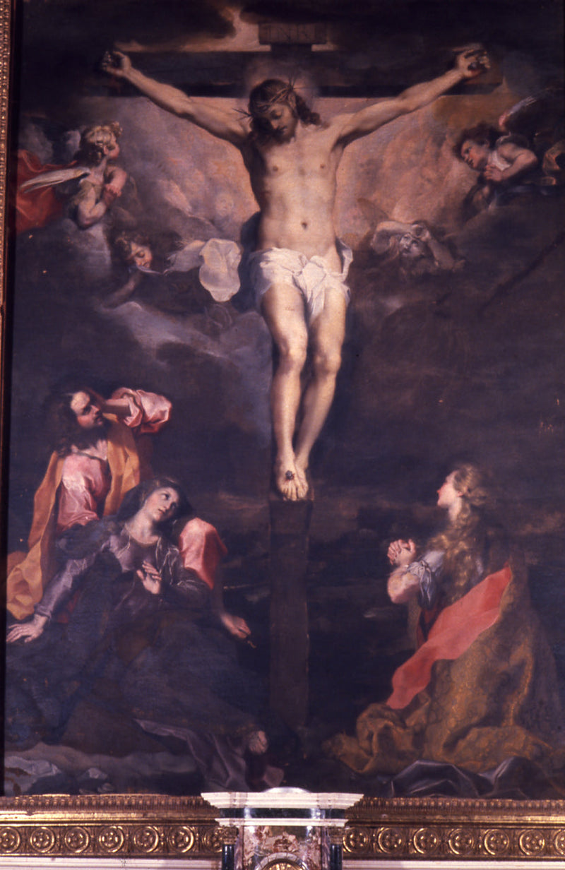 İsa Çarmıhı ve Meryem Ana, Aziz Giovanni ve Meryem Magdalena - Federico Barroci