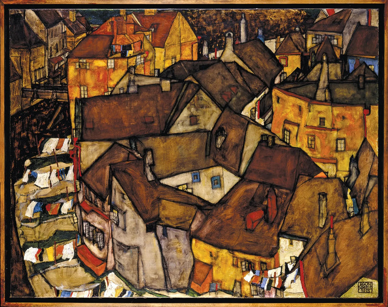Evlerin Hilali (Küçük Şehir V) - Egon Schiele