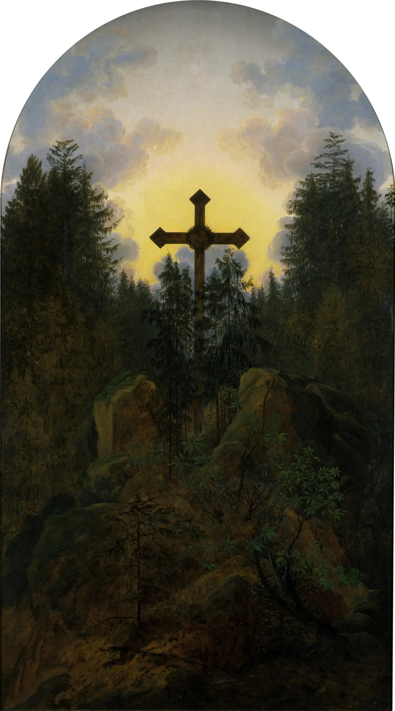 Dağda Haç - Caspar David Friedrich