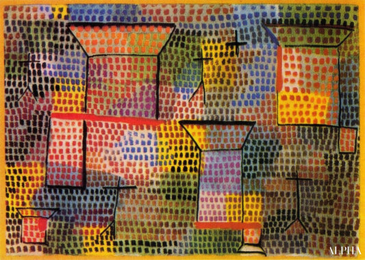 Croix et colonnes - Paul Klee - Reproductions de tableaux et peintures haut de gamme