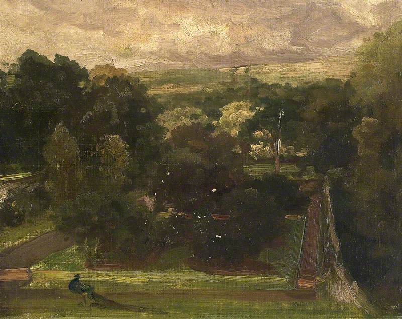 Croquis : Une scène de jardin - Frederic Leighton