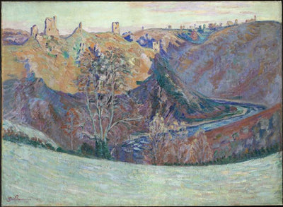 Crozant les ruines côté de la Creuse le matin - Armand Guillaumin - Alpha Reproduction