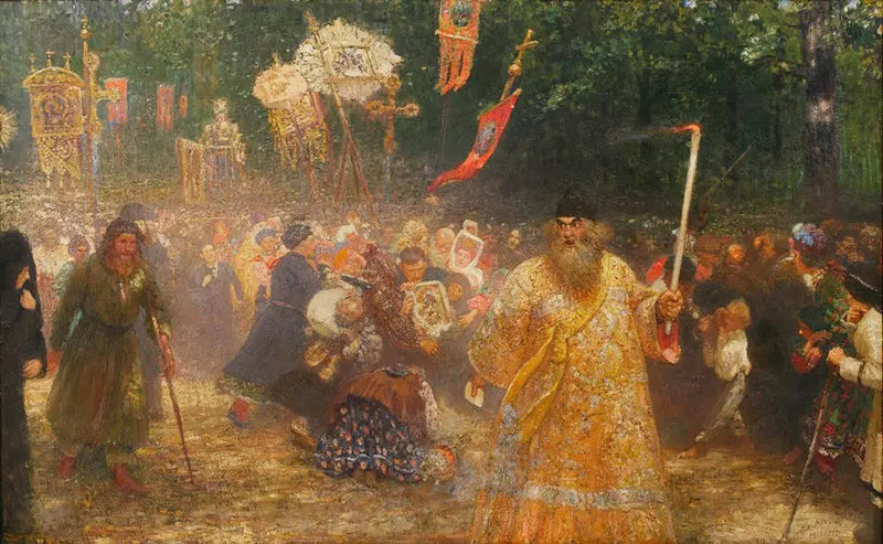 Meşe Ağacı Üzerine Çerçeve - Ilya Repin