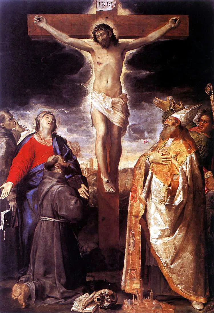 İsa'nın Çarmıha Gerilişi ve Azizler - Annibale Carracci