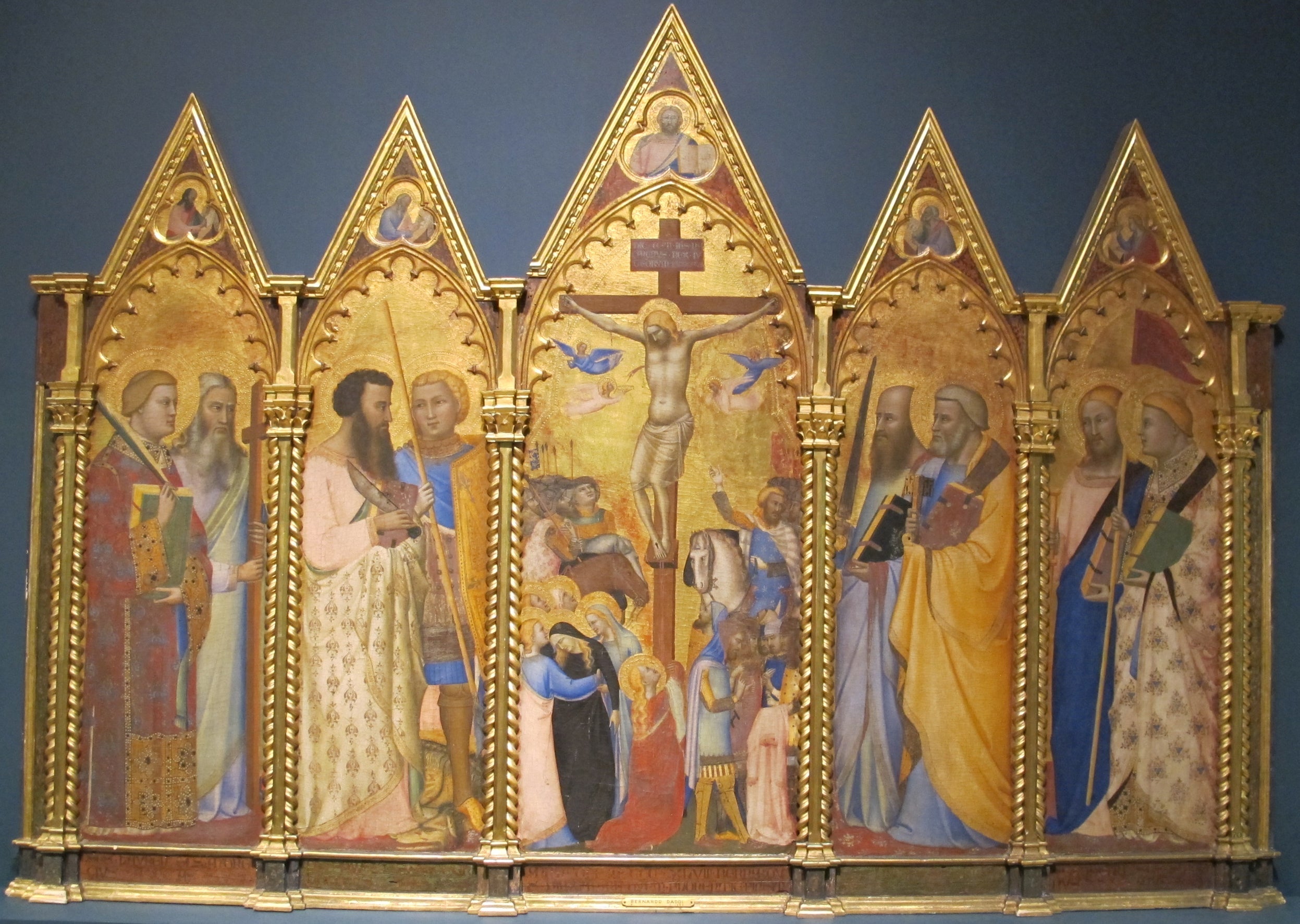 Crucifixion avec les saints - Bernardo Daddi - Alpha Reproduction