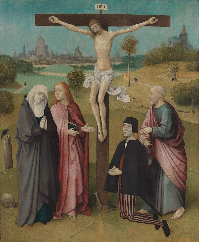 Donatörlü Çarmıha Germe - Hieronymus Bosch