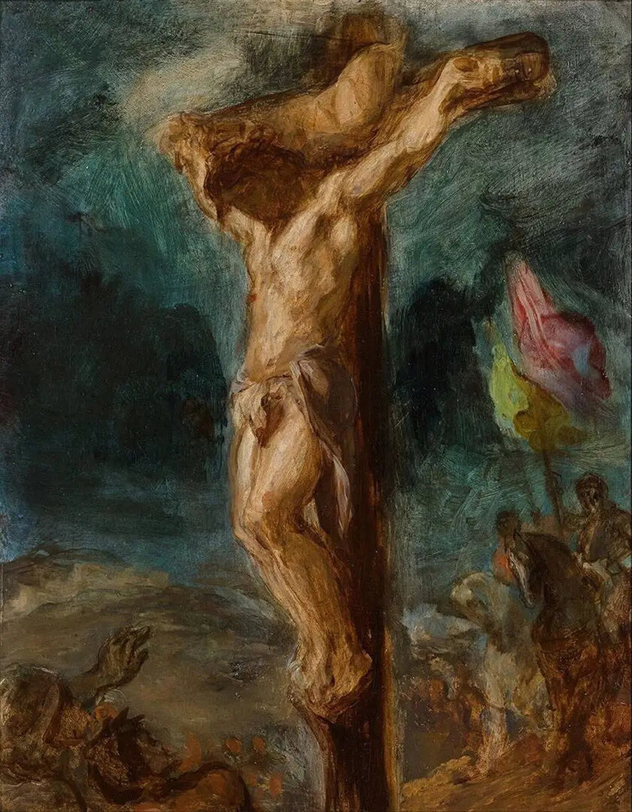 Crucifixion - Eugène Delacroix image 2 tableau peint à l’huile sur toile