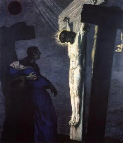 Reproduction du tableau « Crucifixion - Franz Von Stuck » par Alpha Reproduction en peinture à l’huile