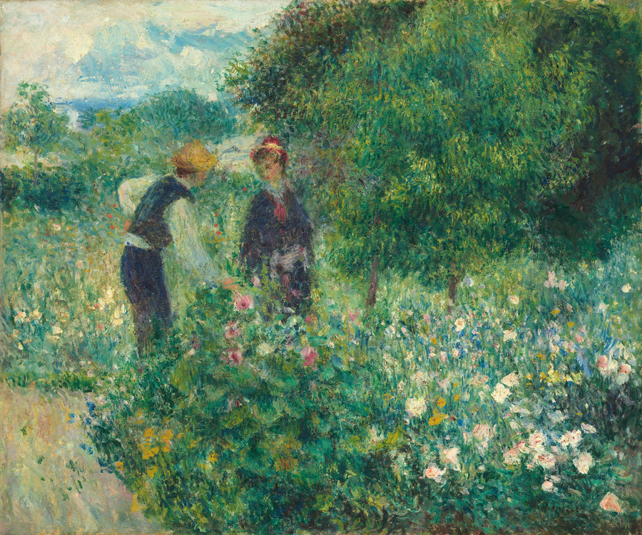 La Cueillette des fleurs - Auguste Renoir
