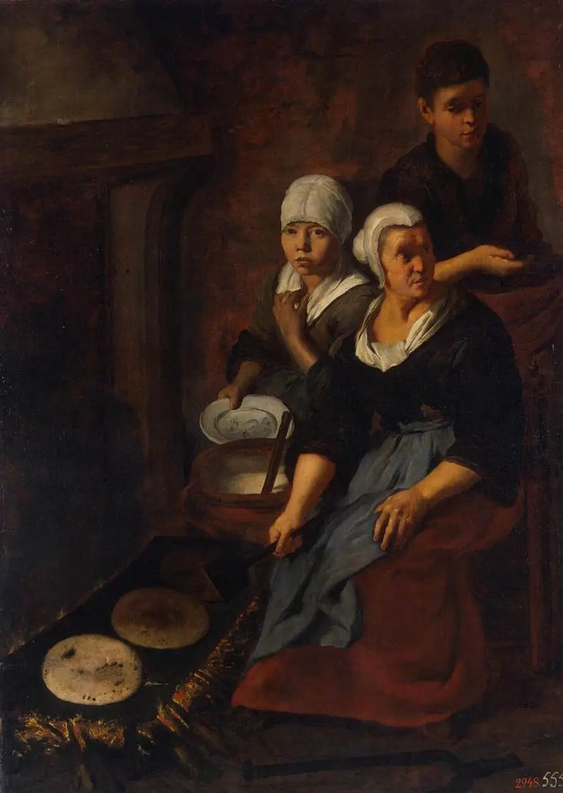 Yassı Keklerin Pişirilmesi - Bartolomé Esteban Murillo