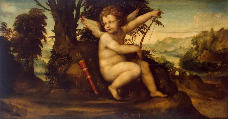 Aşıklar Manzarasında Cupid - Il Sodoma (Giovanni Antonio Bazzi)