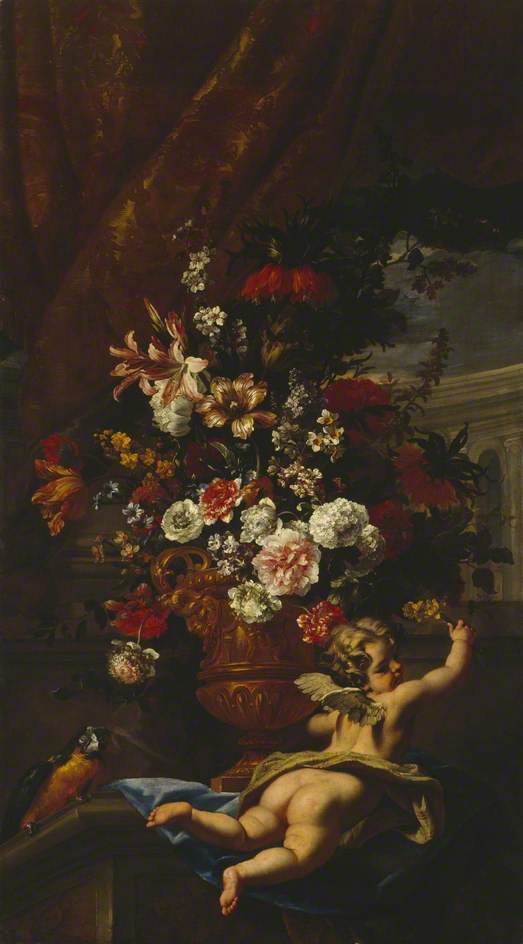 Cupidon ve Çiçekler - Sebastiano Ricci