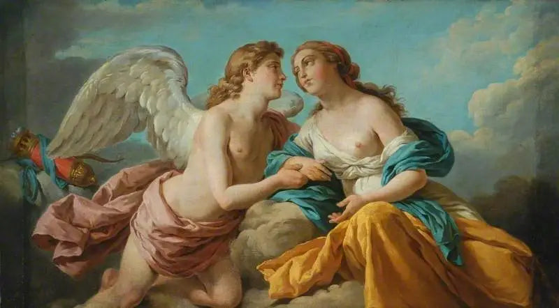 Cupidon ve Psyche, Beş Duyunun Alegorisi - Louis Jean François Lagrenée