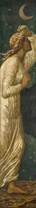Cupidon ve Psyche - Saray Yeşil Duvar Resimleri - Edward Burne-Jones