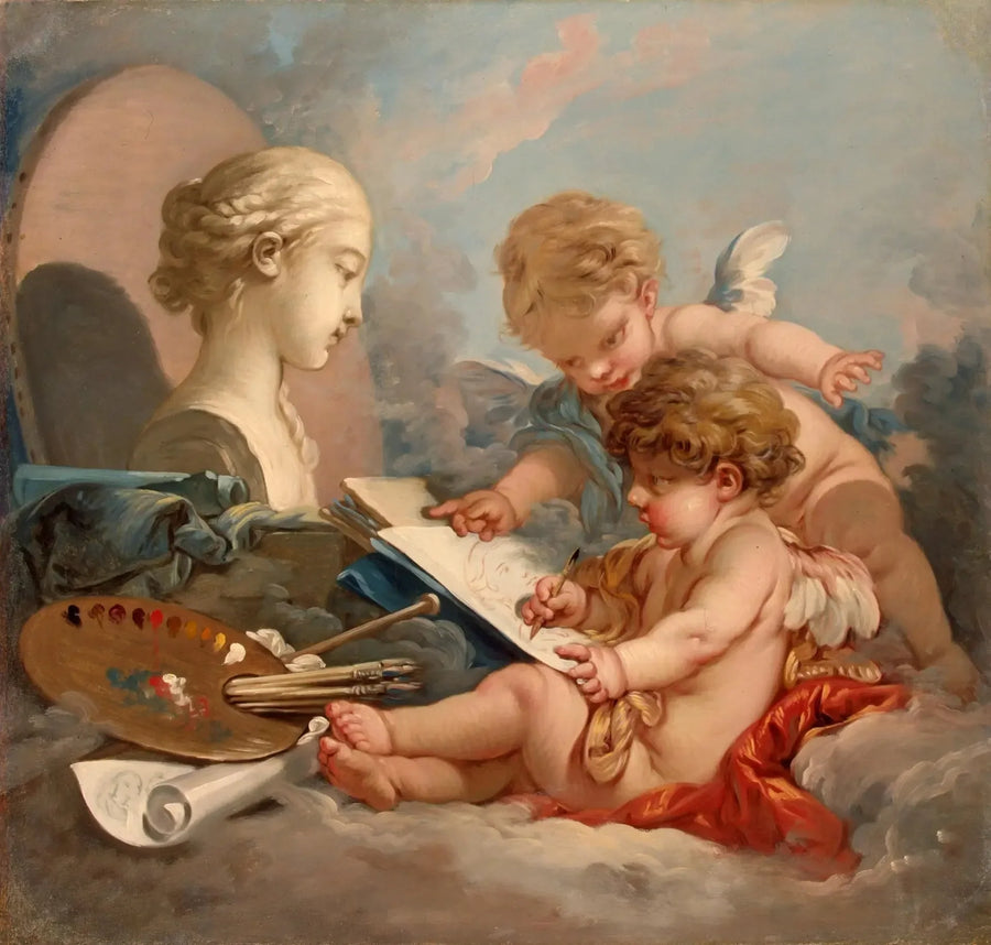 Cupidons. Resmin Alegorisi - François Boucher