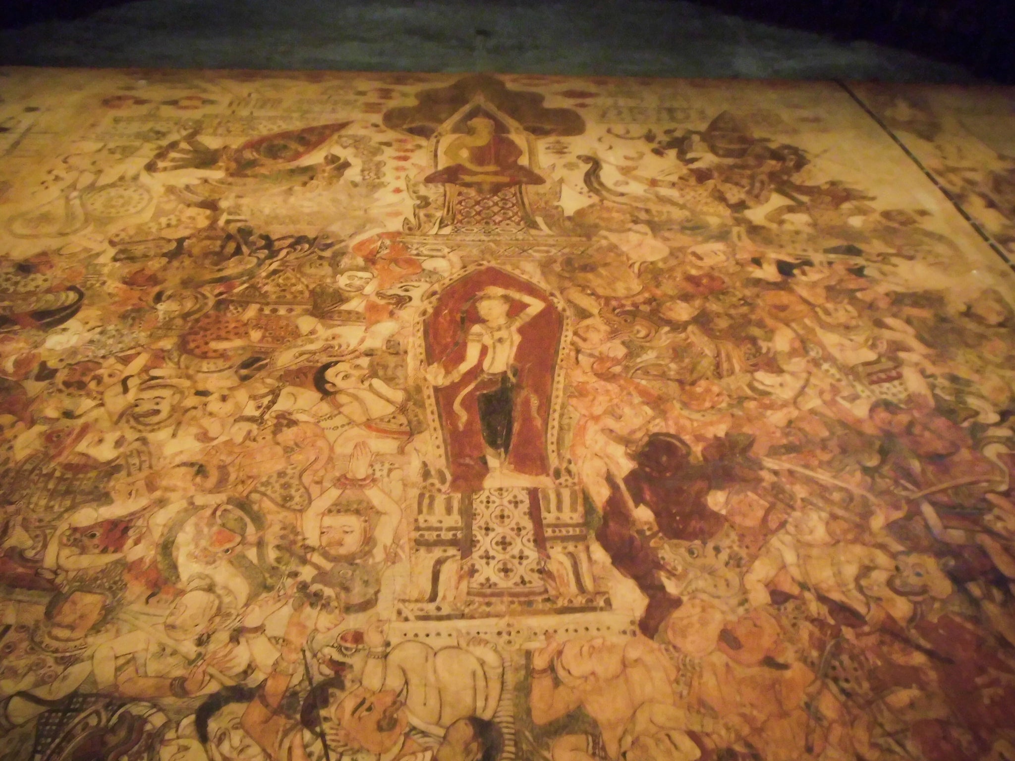 Cycle mural de Wat Ko Kaeo Suttharam, scène 15, Artiste siamois anonyme, époque d'Ayutthaya tardive