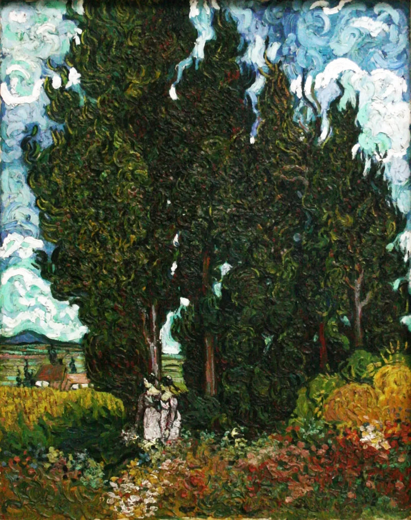 İki Figürlü Servi - Vincent van Gogh
