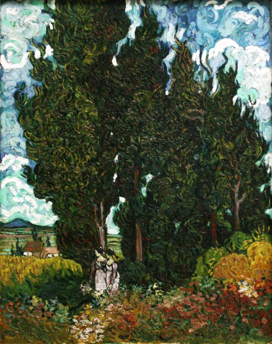 İki Figürlü Servi - Vincent van Gogh