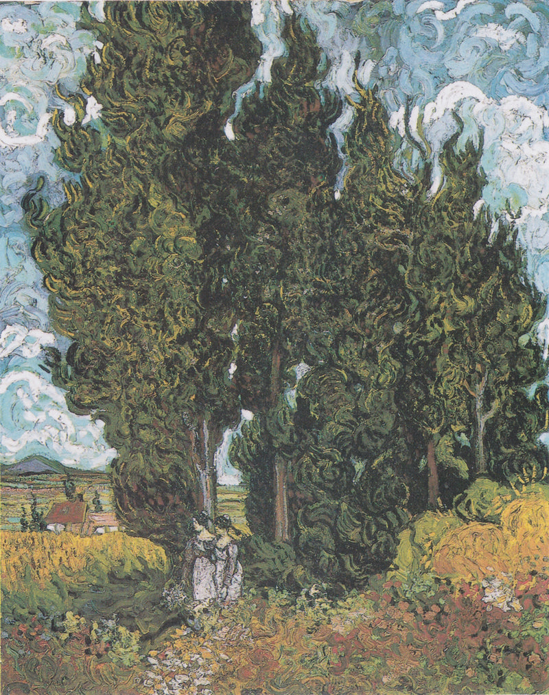 İki Figürlü Servi - Vincent van Gogh
