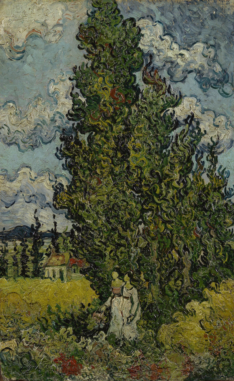 Servi ve iki kadın - Vincent van Gogh