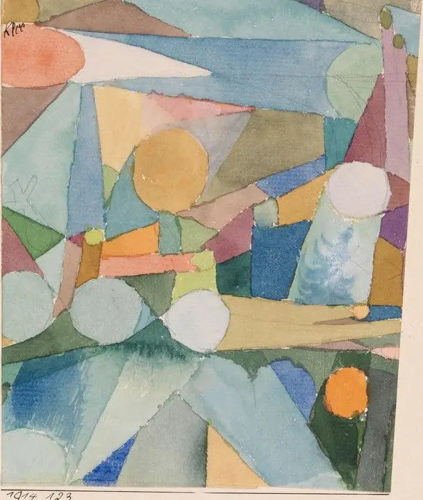 Zürich'den bir taslaktan (Nach einer Scizze aus Zürich) - Paul Klee