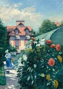 Dahliyalar, Petit Gennevilliers Bahçesi - Gustave Caillebotte