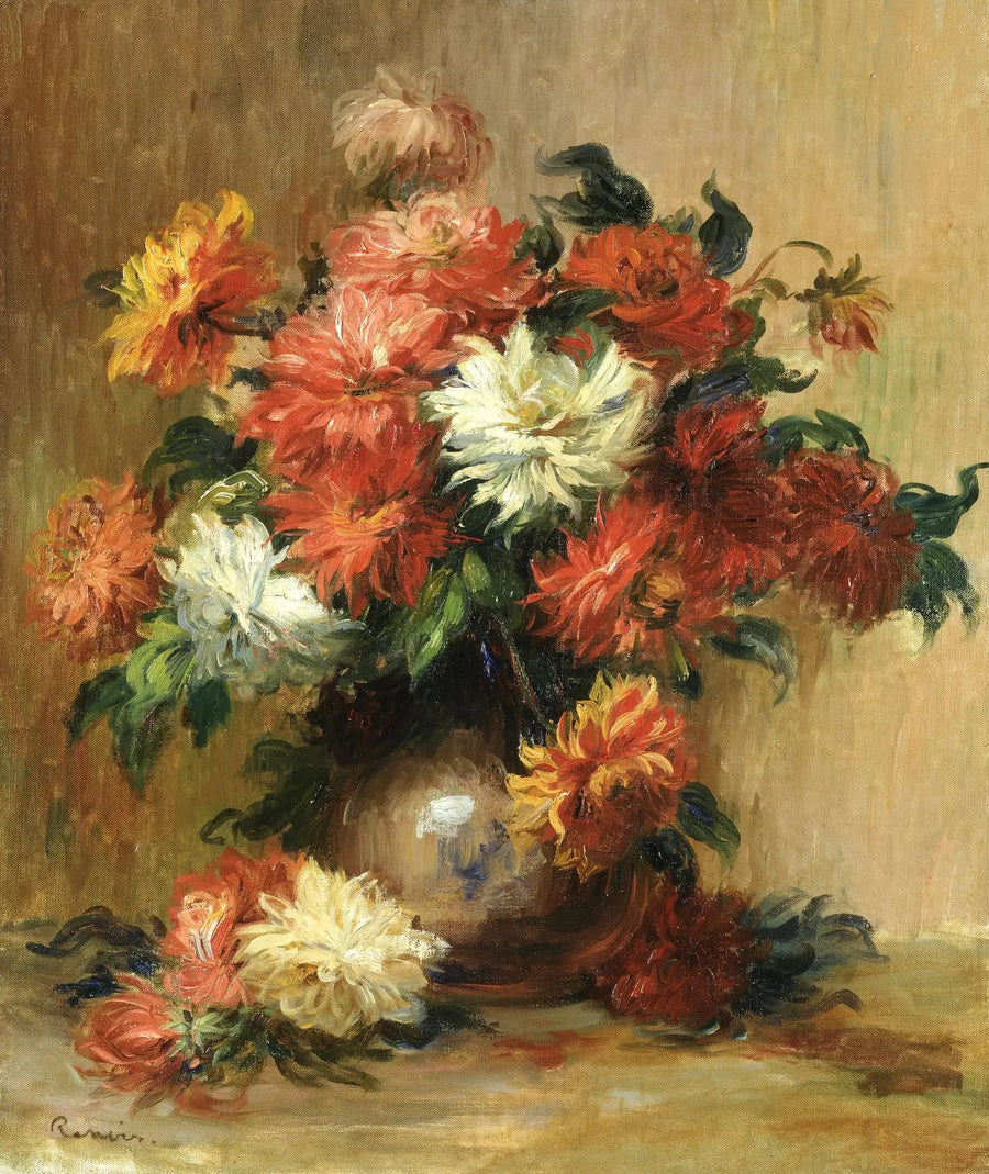 Dahliyalar - Pierre-Auguste Renoir