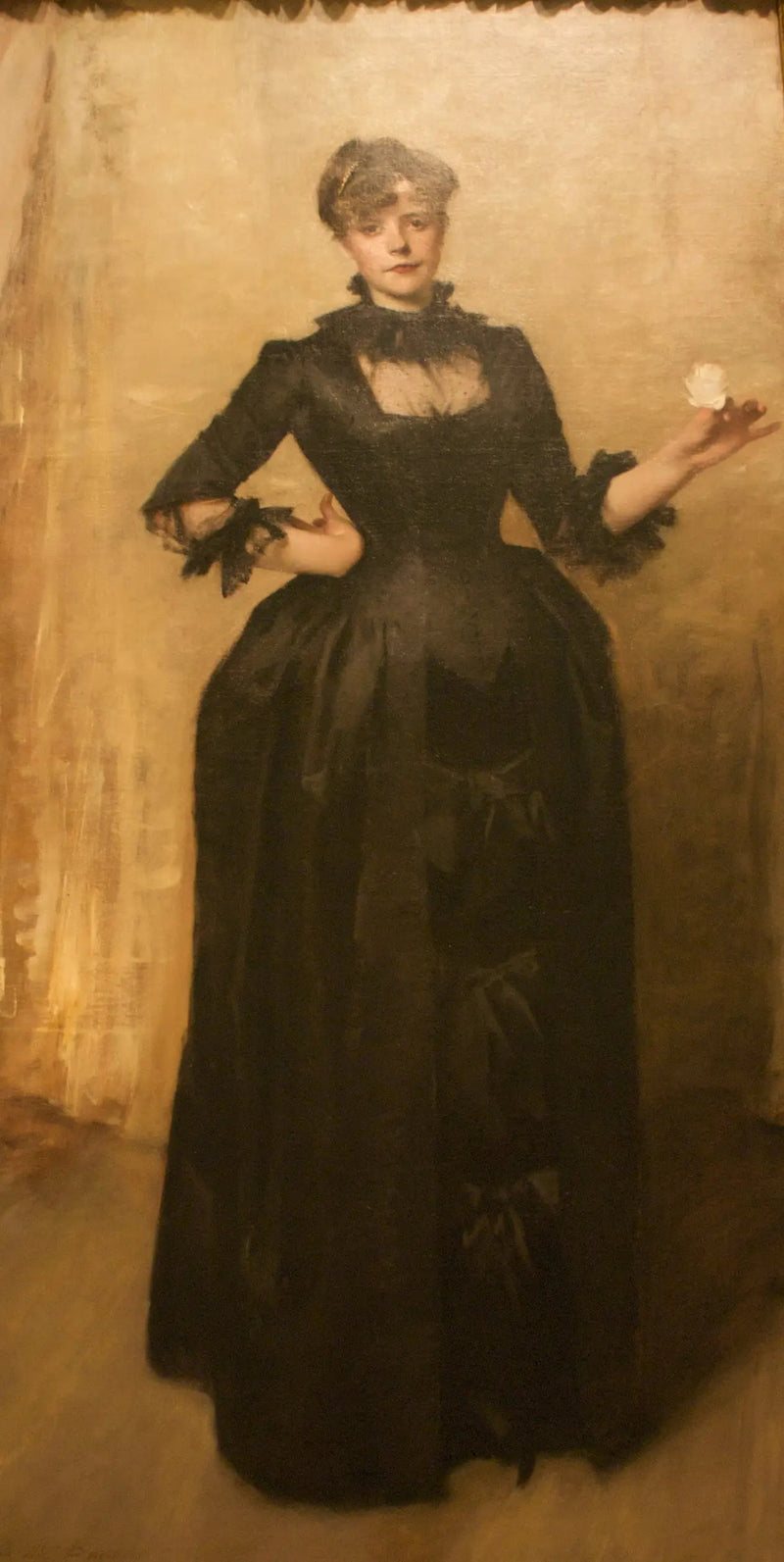 Gül ile Kadın (Charlotte Louise Burckhardt) - John Singer Sargent