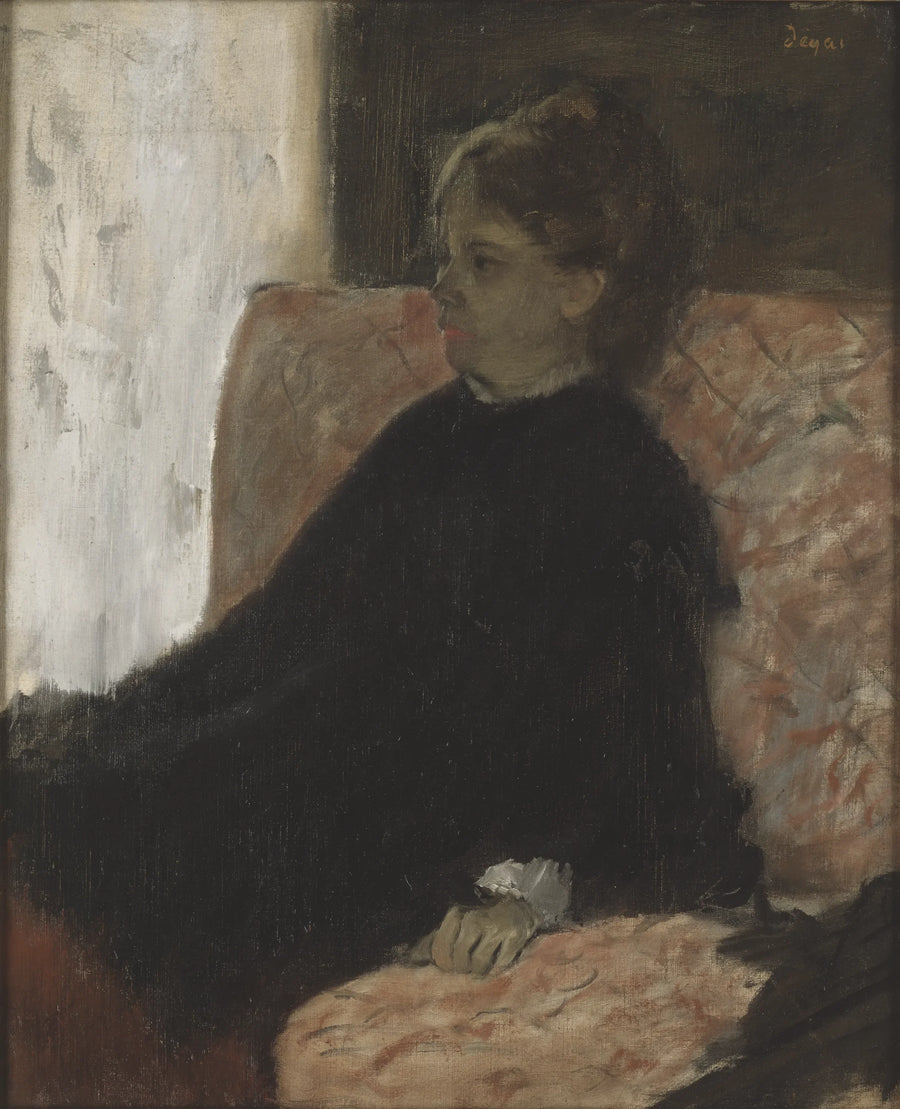 Siyah Elbise Giymiş Kadın - Edgar Degas