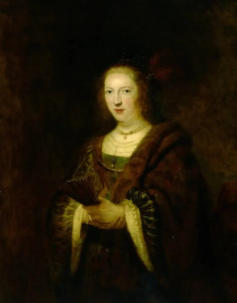 Fan tutan kadın - Rembrandt