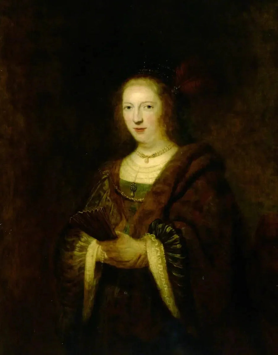 Fan tutan kadın - Rembrandt