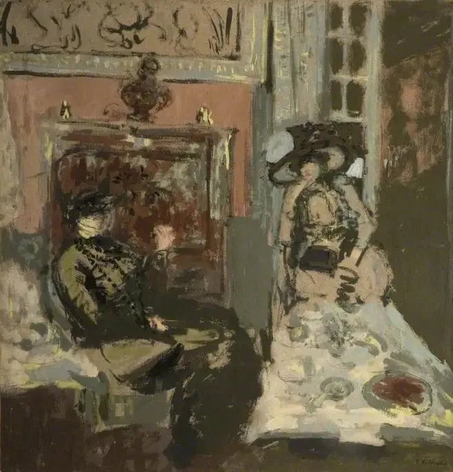 Kadınlar Çay Saatinde Ziyarette, Les Pavillons - Édouard Vuillard