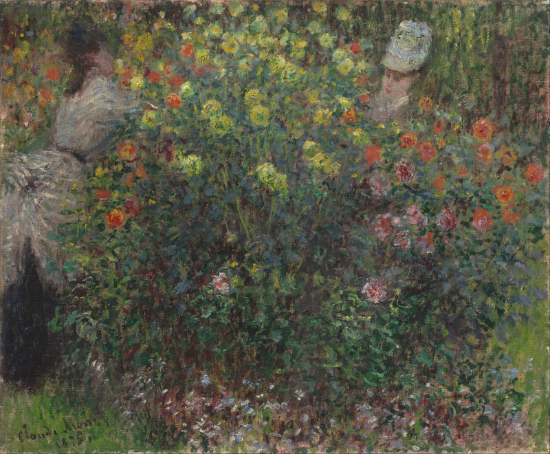 Çiçekli Bayanlar W383 - Claude Monet