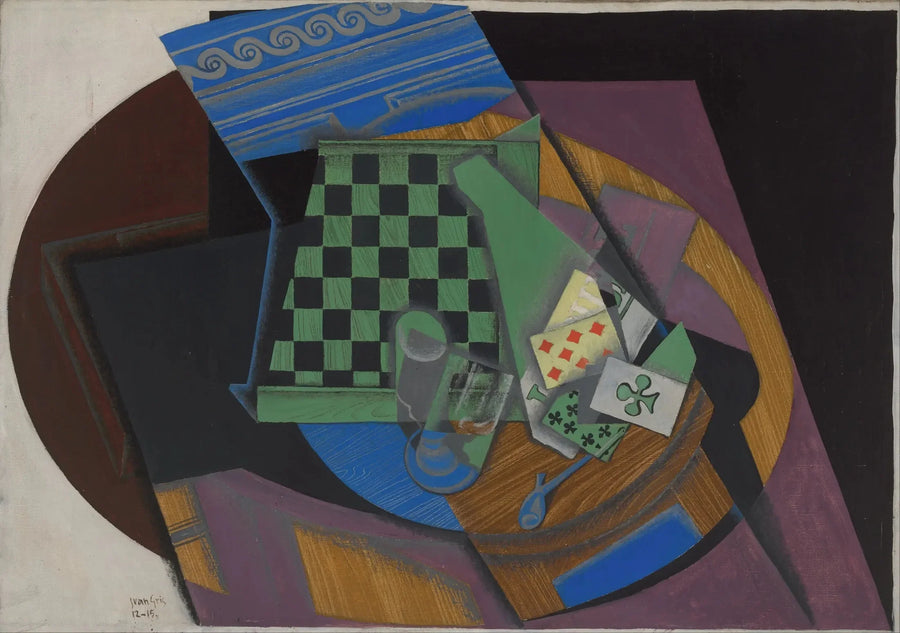 Damier ve Oyun Kartları - Juan Gris