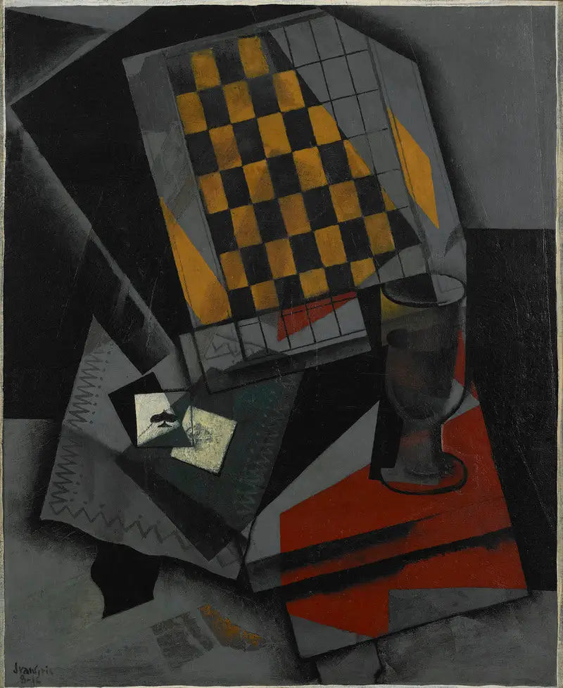 Damier ve Oyun Kartları - Juan Gris