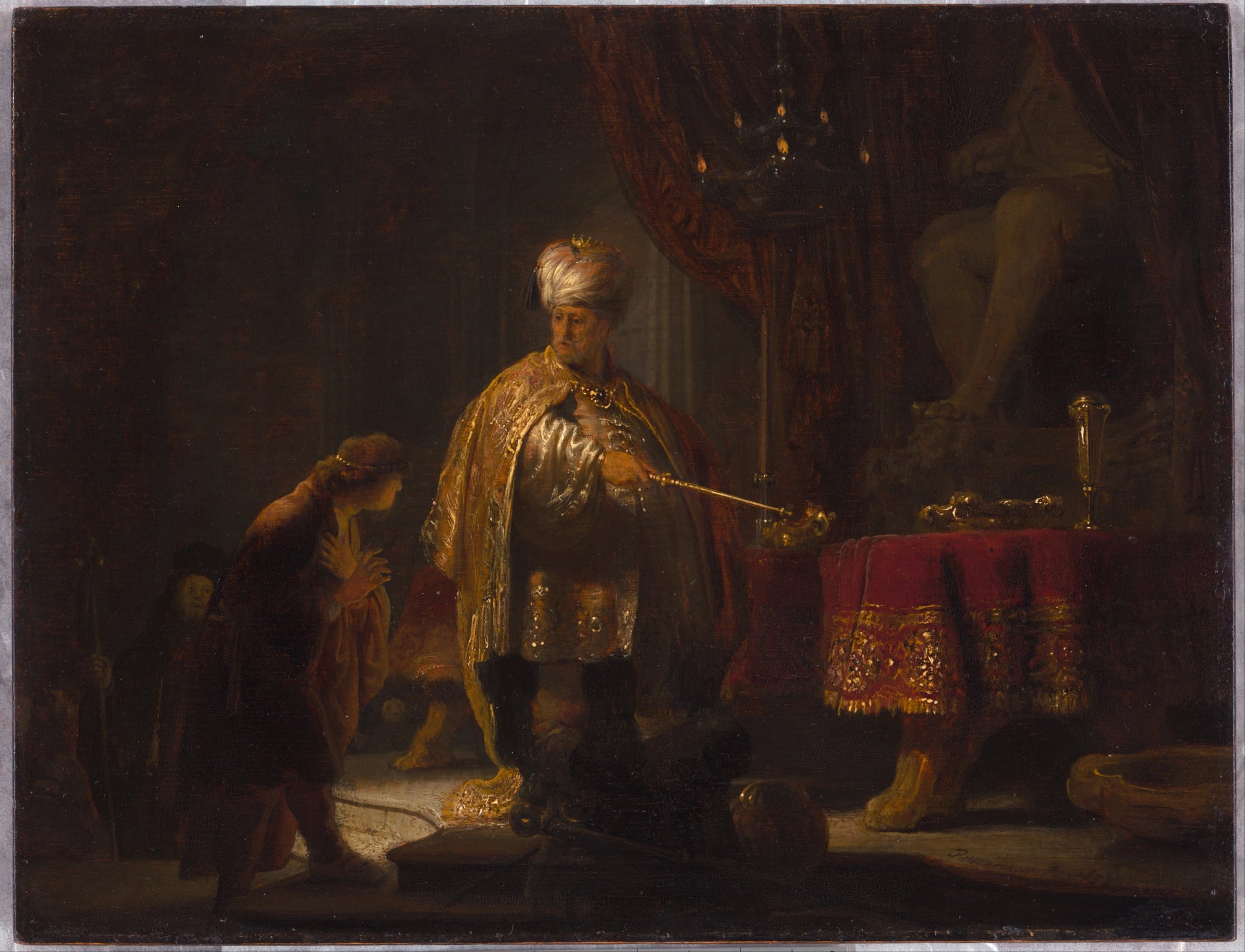 Daniel et Cyrus devant l’idole Bel — Rembrandt