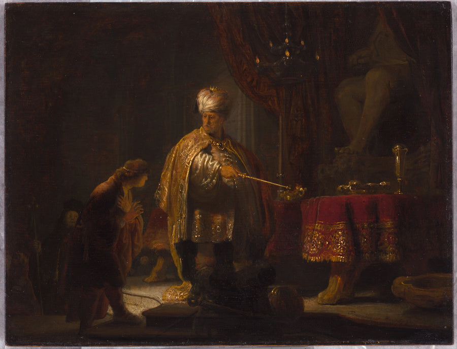 Daniel ve Cyrus Bel İlahı'nın Önünde - Rembrandt