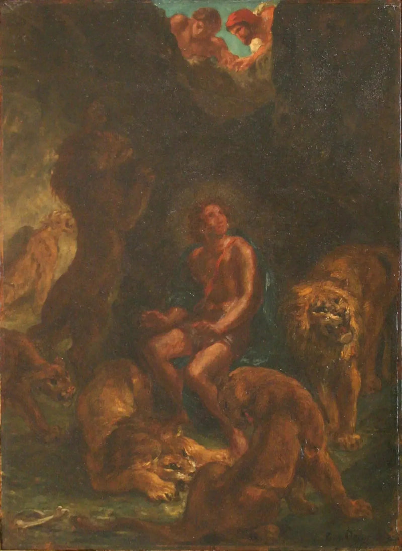Daniel aslanların kuyuunda - Eugène Delacroix