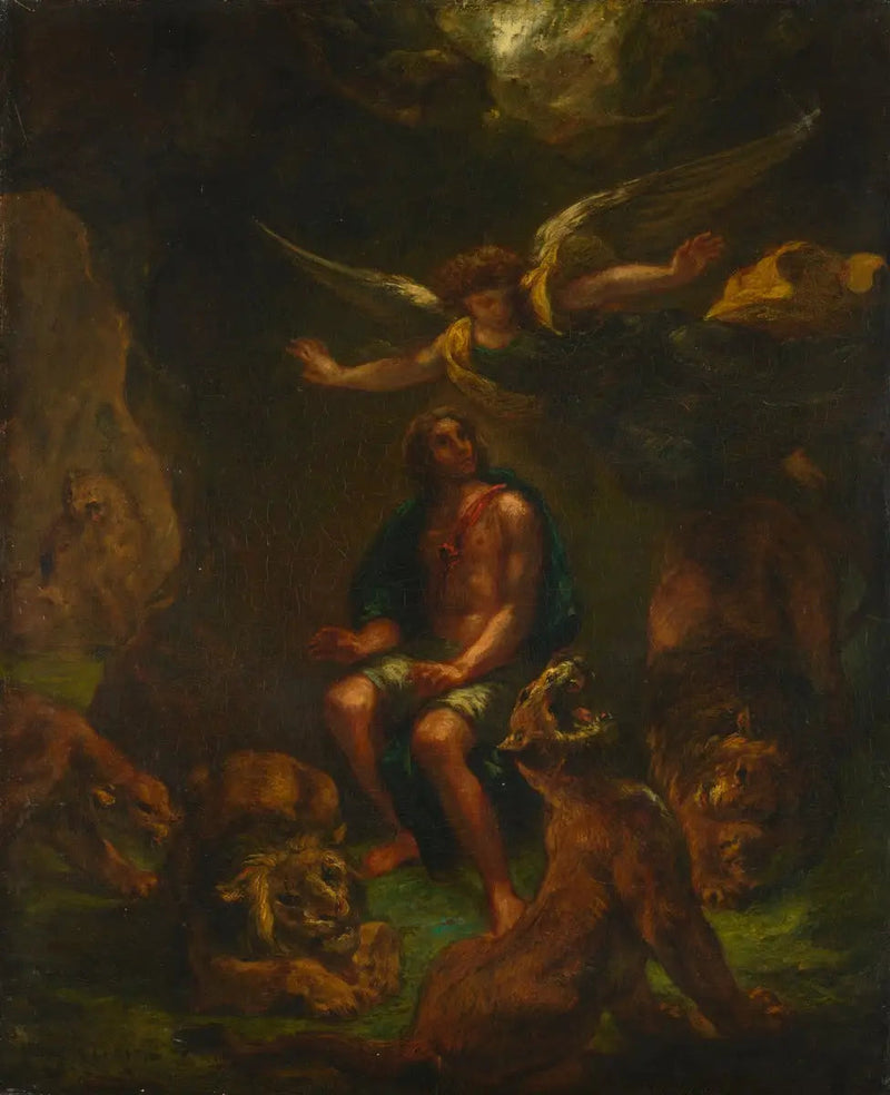 Daniel aslanların kuyuunda - Eugène Delacroix