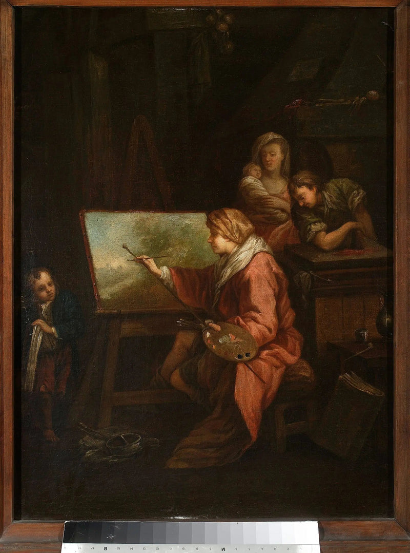 Ressam Atölyesinde (« Manzara Ressamı » veya « Ressam ve Tuvali ») - François Boucher