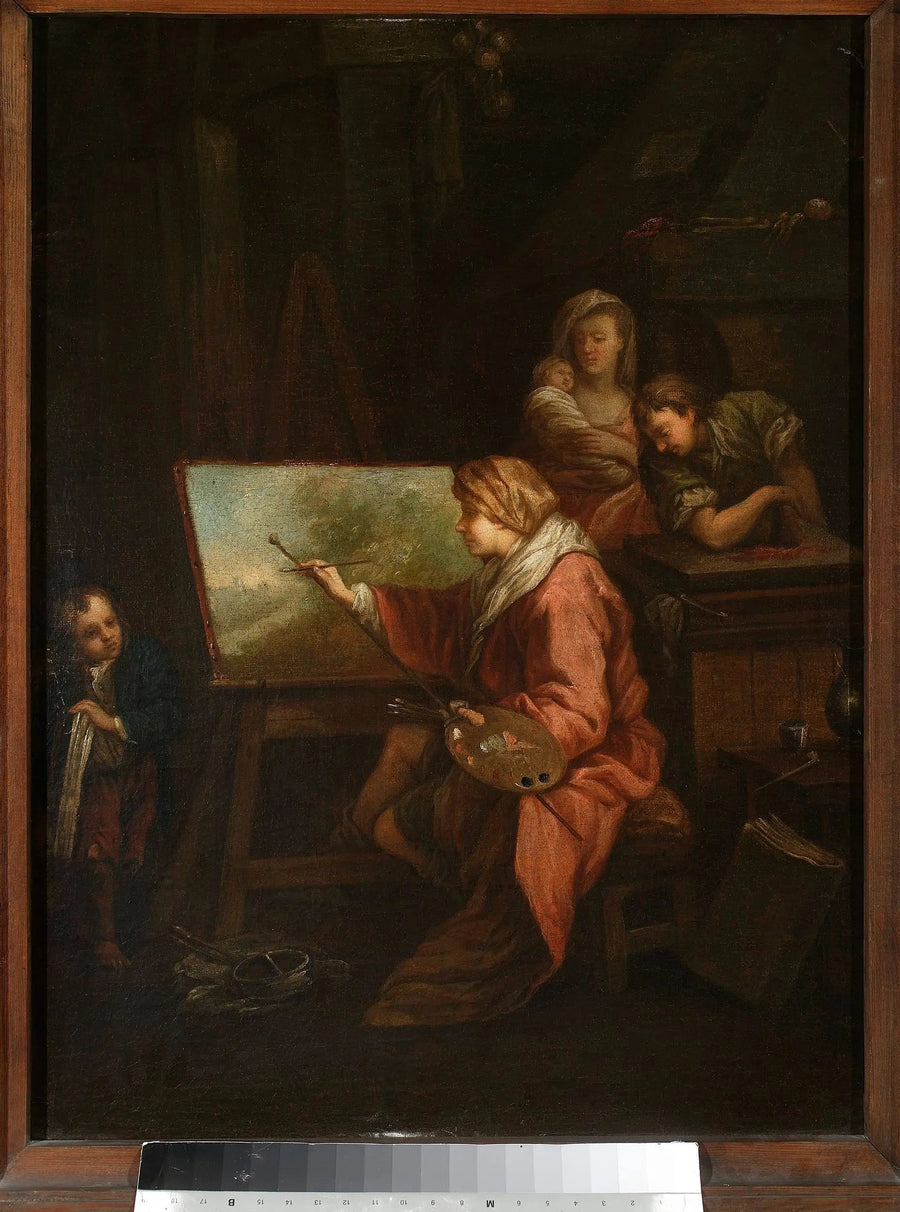 Ressam Atölyesinde (« Manzara Ressamı » veya « Ressam ve Tuvali ») - François Boucher