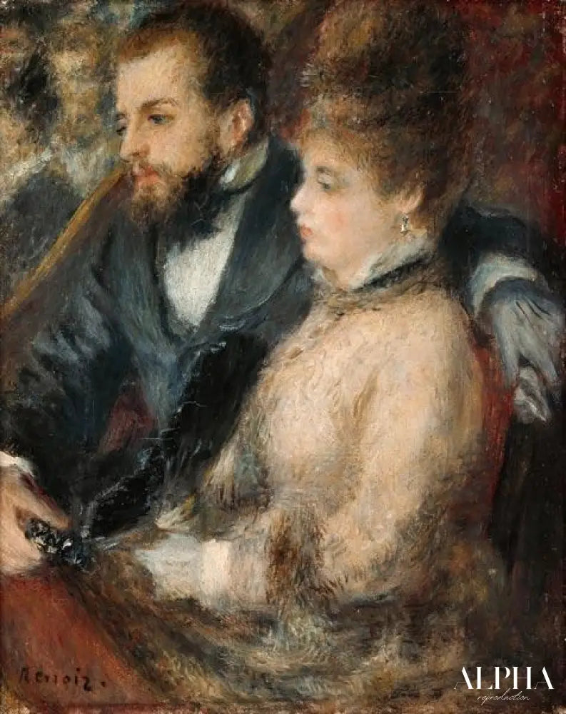 Dans la Loge - Pierre-Auguste Renoir - Reproductions de tableaux et peintures haut de gamme